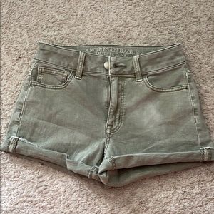 American Eagle Size 00 Jean Shorts- Light Green
